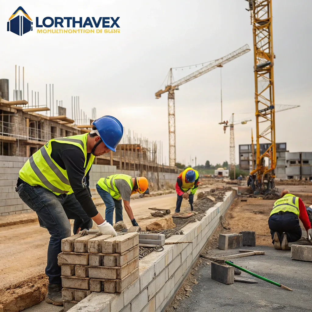 LORTHAVEX construction team at work