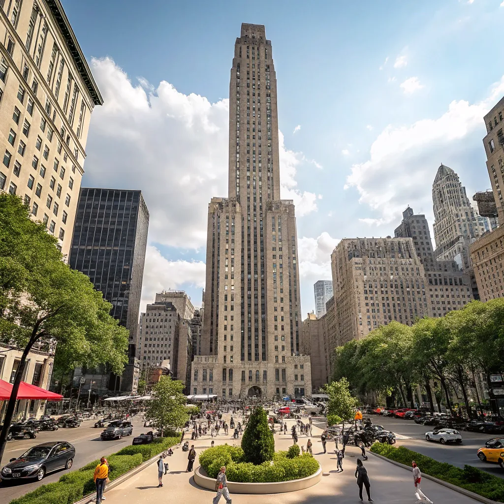 Jackson Project skyscraper with a bustling urban landscape