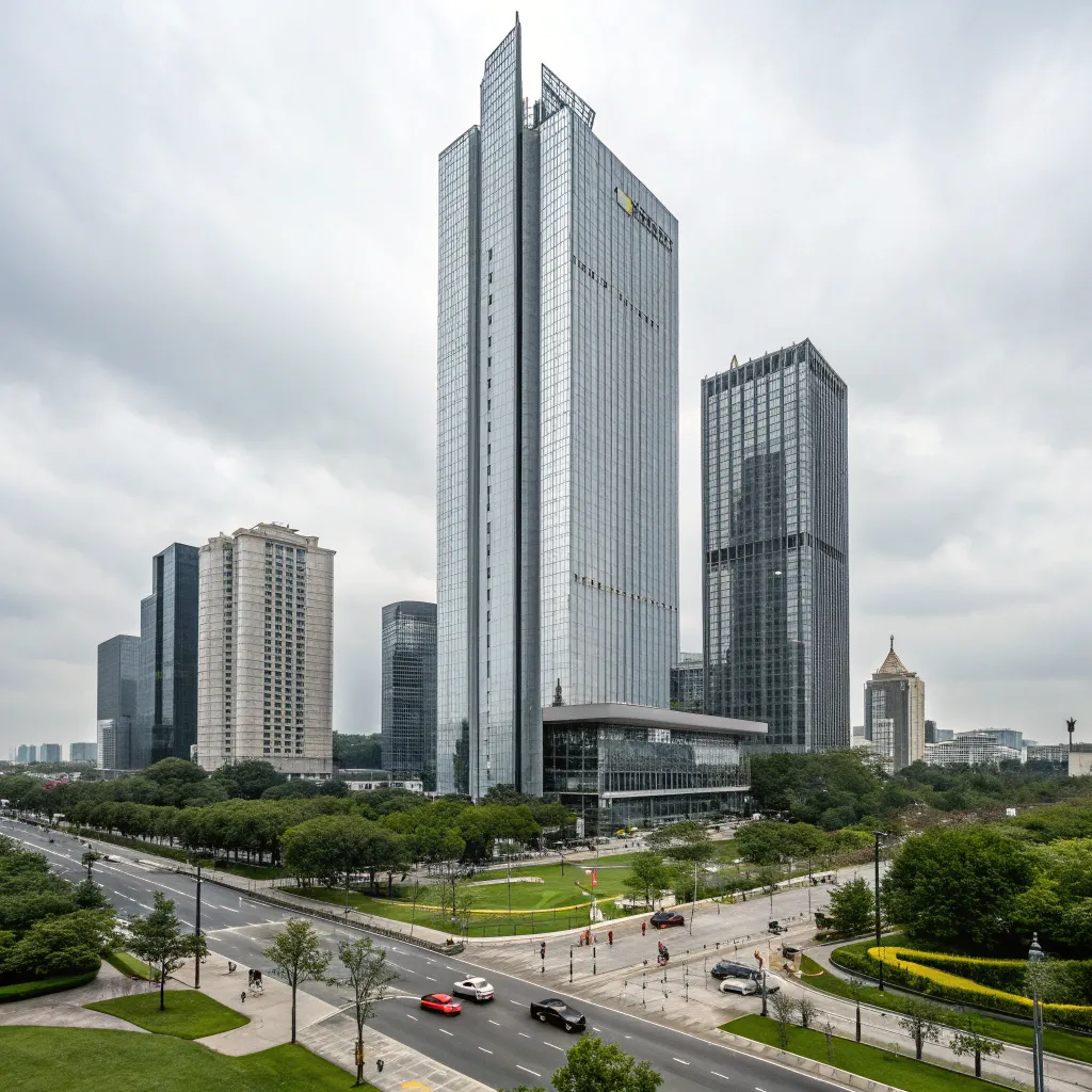 Modern high-rise building